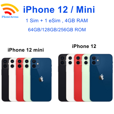 95% New Original iPhone 12 / 12 Mini 64GB 128GB 256GB ROM 5G 12PM Super Retina OLED Face ID Unlocked iPhone12