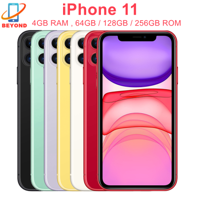 Apple iPhone 11 64/128/256GB ROM 6.1″ Original Liquid Retina IPS LCD Face ID A13 IOS Genuine iPhone11 Unlocked 4G LTE