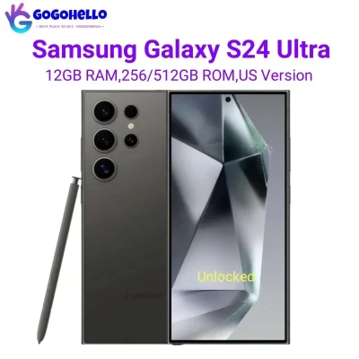 Original Samsung Galaxy S24 Ultra 5G S928U1 6.8″ Dynamic LTPO AMOLED 12GB ROM 256/512GB Snapdragon NFC AI Unlocked Cell Phone